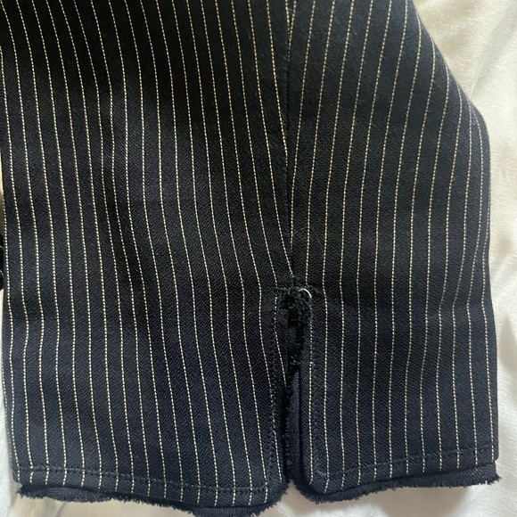 Akris Punto Stretch Darkest Blue with Gold Pinstripe Blazer - Picture 5 of 6